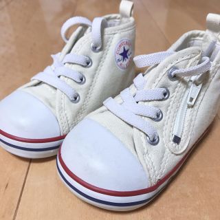 コンバース(CONVERSE)の美品 converse 12cm スニーカー 白(スニーカー)