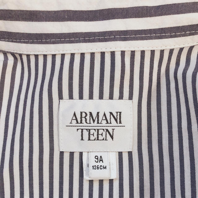 Armani(アルマーニ)のARMANI TEEN✩シャツ✩ストライプ キッズ/ベビー/マタニティのキッズ服女の子用(90cm~)(ブラウス)の商品写真