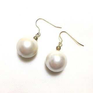 【美品】大粒パールピアス(ピアス)