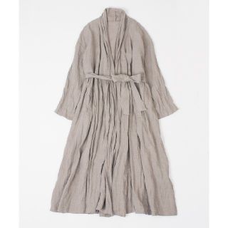 ネストローブ(nest Robe)のブラックリネンローブ(ロングコート)