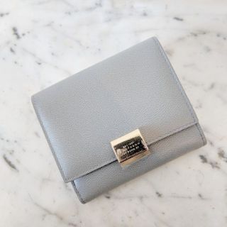 スマイソン(Smythson)の残１【新品・完売色】Smythson グロブナー フレンチ 二つ折り財布 グレー(財布)