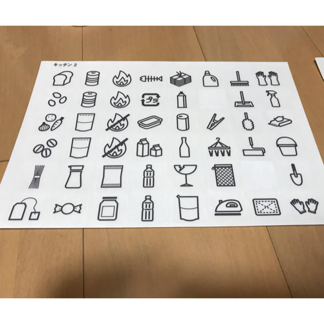 MUJI (無印良品)(ムジルシリョウヒン)の無印良品 ラベルシール インテリア/住まい/日用品の文房具(シール)の商品写真