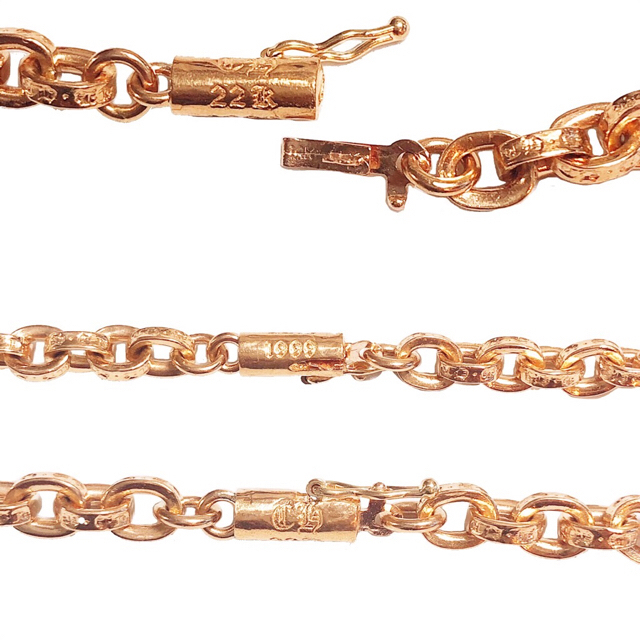 クロムハーツ 22k ペーパーチェーン ネックレス 20インチ 美品【中古】 - 1