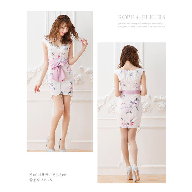 ROBE(ローブ)のROBE de FLEURS♡花柄ドレス レディースのフォーマル/ドレス(ナイトドレス)の商品写真