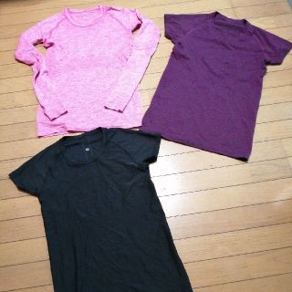 ルルレモン(lululemon)のルルレモン8ｽｳｨﾌﾃｨﾃｯｸ3枚まとめ(カットソー(長袖/七分))