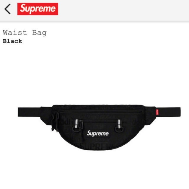 Supreme(シュプリーム)のSupreme waist bag 19ss  メンズのバッグ(ボディーバッグ)の商品写真