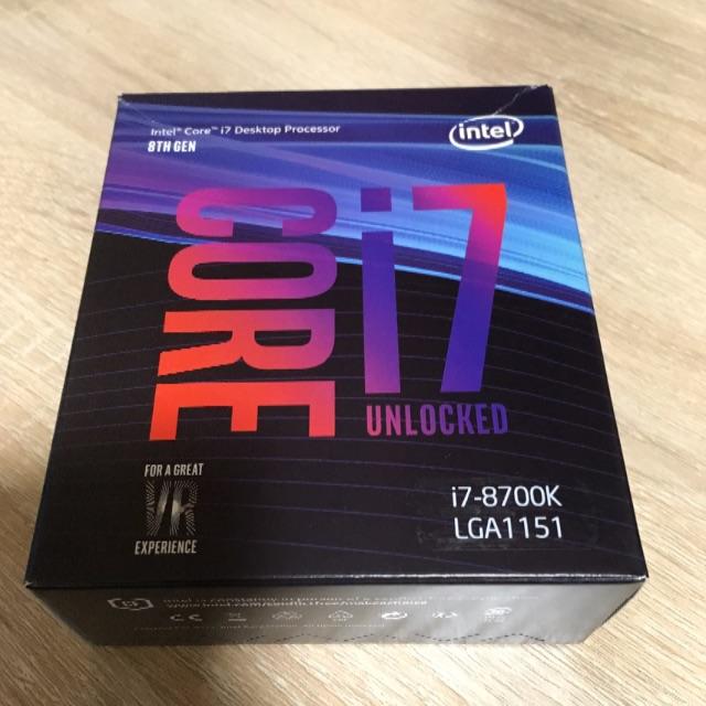 PCパーツ新品未開封　Intel Core i7 8700K BOX