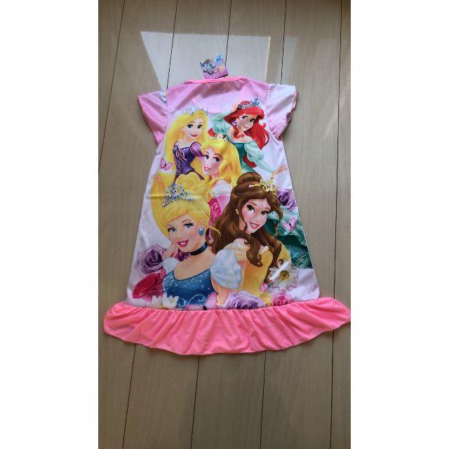 4☆サイズS　プリンセスワンピース（ピンク） キッズ/ベビー/マタニティのキッズ服女の子用(90cm~)(ワンピース)の商品写真