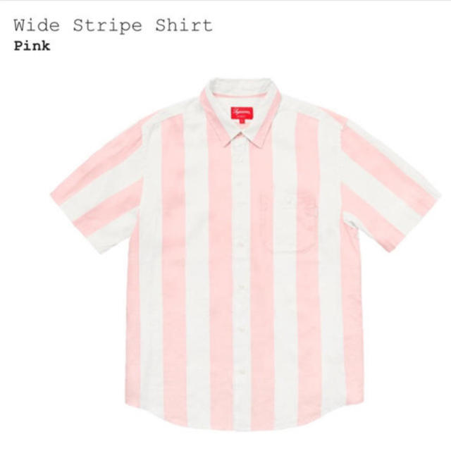 supreme シュプリーム 18ss ワイドストライプシャツ L シャツ
