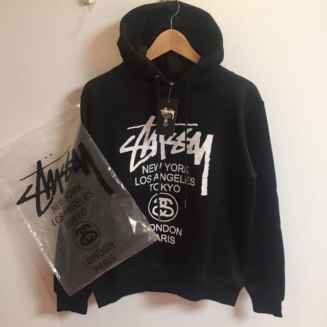 STUSSY - SUTSSYロゴパーカー 黒の通販 by kurumin'sShop ...