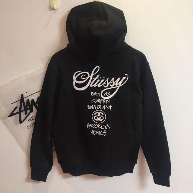 STUSSY - SUTSSYロゴパーカー 黒の通販 by kurumin'sShop