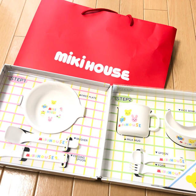 mikihouse(ミキハウス)のミキハウス 離乳食 食器セット キッズ/ベビー/マタニティの授乳/お食事用品(離乳食器セット)の商品写真
