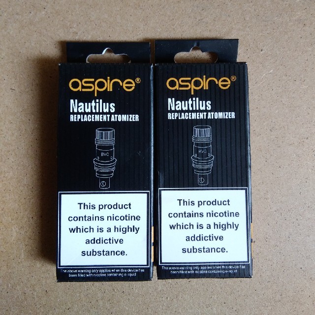 aspire(アスパイア)のaspire NAUTILUS 1.8Ω　コイル５個パック　２箱セット メンズのファッション小物(タバコグッズ)の商品写真