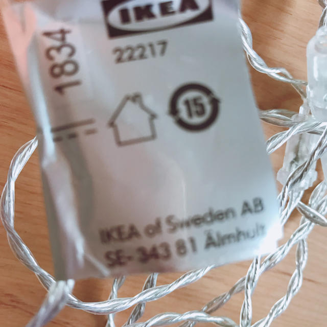 IKEA(イケア)のIKEAイケア LEDライト särdal led セールダールライトチェーン インテリア/住まい/日用品のライト/照明/LED(蛍光灯/電球)の商品写真