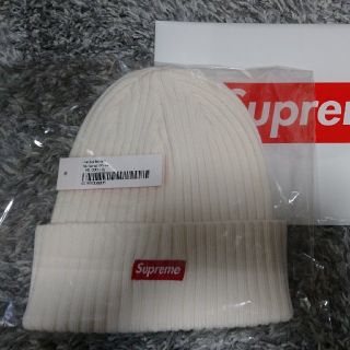 シュプリーム(Supreme)のsupreme Overdyed Beanie 19ss white(ニット帽/ビーニー)