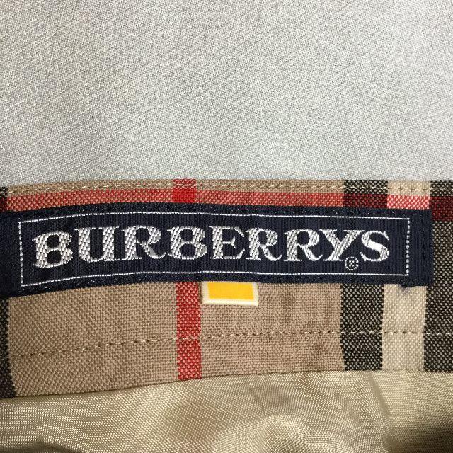 BURBERRY(バーバリー)の古着 BURBERRYS プリーツ スカート チェック ウール ブラウン レディースのスカート(ひざ丈スカート)の商品写真