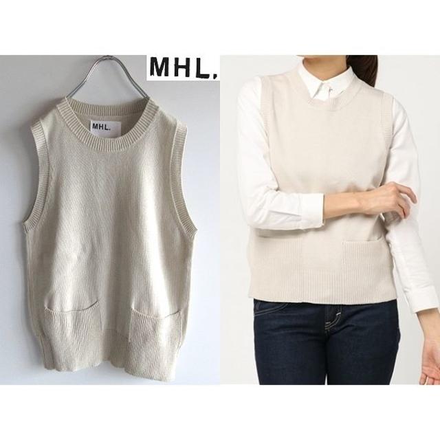 MHL. FADED COTTON LINEN ニットベスト