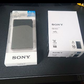 ソニー(SONY)のソニー SONY ウォークマン Aシリーズ 16GB NW-A55 純正ケース付(ポータブルプレーヤー)