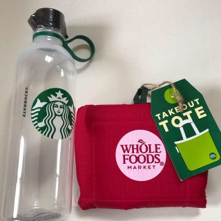 スターバックスコーヒー(Starbucks Coffee)の【新品未開封】スタバタンブラー＋Whole Foods Marketエコバック(エコバッグ)