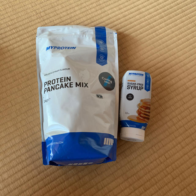 MYPROTEIN(マイプロテイン)のマイプロテイン パンケーキ シロップセット 食品/飲料/酒の健康食品(プロテイン)の商品写真