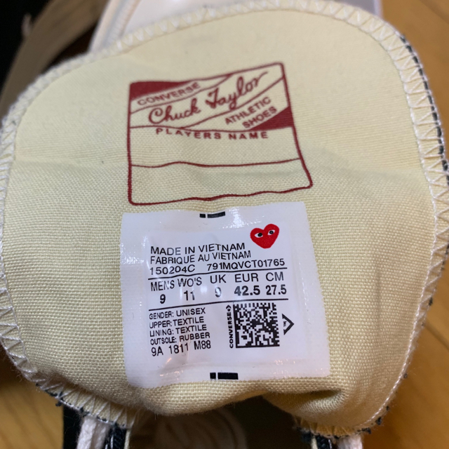 COMME des GARCONS(コムデギャルソン)の PLAY COMME des GARÇONS  27.5㎝ メンズの靴/シューズ(スニーカー)の商品写真