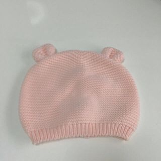 ベビーギャップ(babyGAP)のくまちゃんベビー帽子 ピンク(帽子)