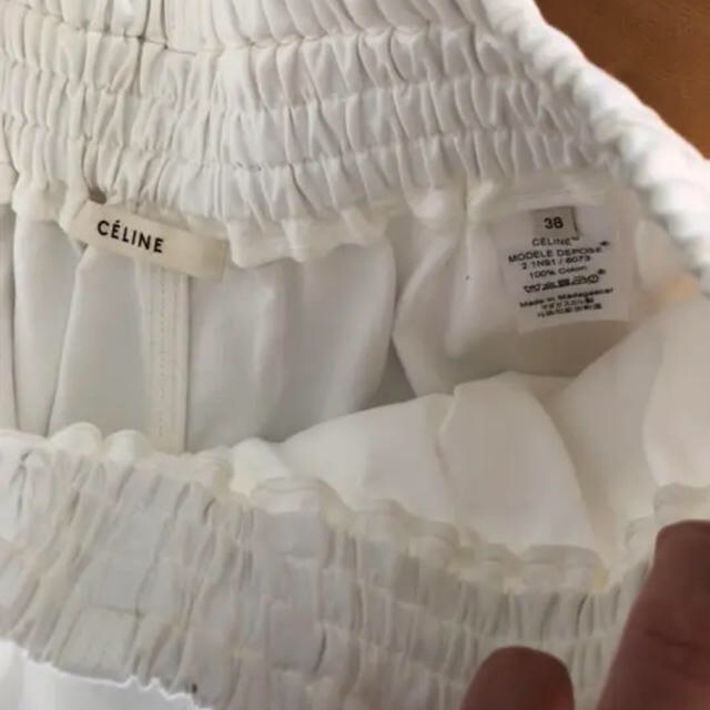 celine(セリーヌ)のセリーヌ ホワイト パンツ 38 レディースのパンツ(キュロット)の商品写真