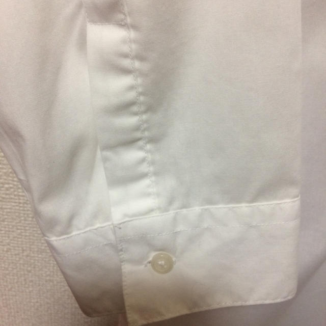 しまむら(シマムラ)のレディース 白ブラウス七分袖 11号  レディースのトップス(シャツ/ブラウス(長袖/七分))の商品写真