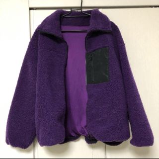 パタゴニア(patagonia)のボアブルゾンジャケット 紫 パープル(ブルゾン)