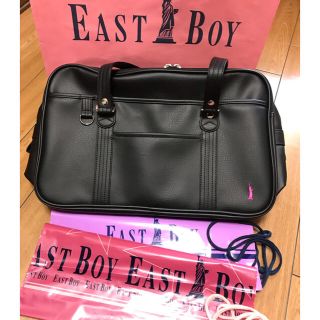 イーストボーイ(EASTBOY)のイーストボーイスクールバッグ 合皮 軽量 黒(ショルダーバッグ)