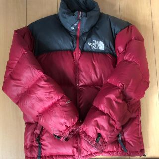 ザノースフェイス(THE NORTH FACE)のthe north face nuptue ヌプシ 赤(ダウンジャケット)