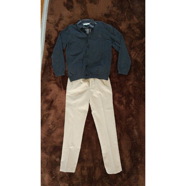 BURBERRY(バーバリー)のBURBERRY　男児3点セット　8Y(128cm) キッズ/ベビー/マタニティのキッズ服男の子用(90cm~)(カーディガン)の商品写真