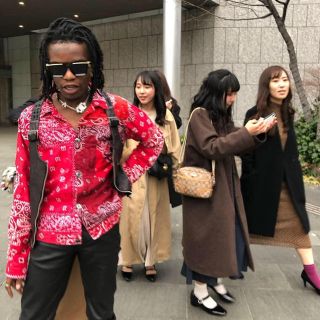 キャピタル(KAPITAL)のKapital Red Bandana シャツ 古着 ian conner 赤(シャツ)