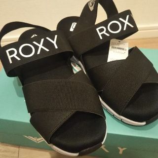 ロキシー(Roxy)のロキシー 黒サンダル 23cm(サンダル)