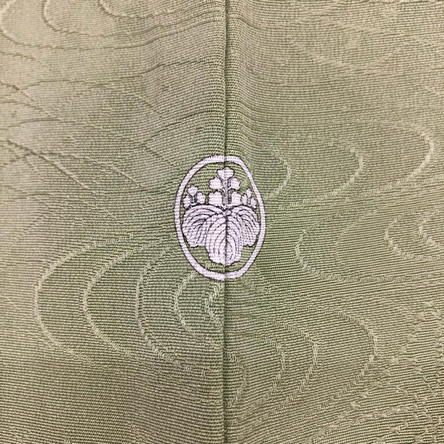 【AI】W792t 色無地 菊に渦の地紋 一つ紋 レディースの水着/浴衣(着物)の商品写真