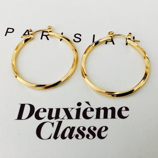 ★新品 DEUXIEME CLASSE ドゥーズィエムクラス ねじりフープピアス