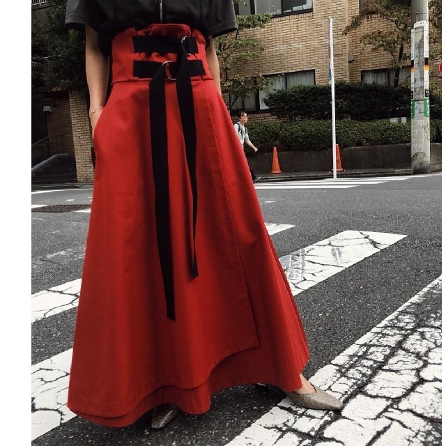ブランド 新品 新品未使用 アメリヴィンテージ DOUBLE TAPE BELT SKIRT ...