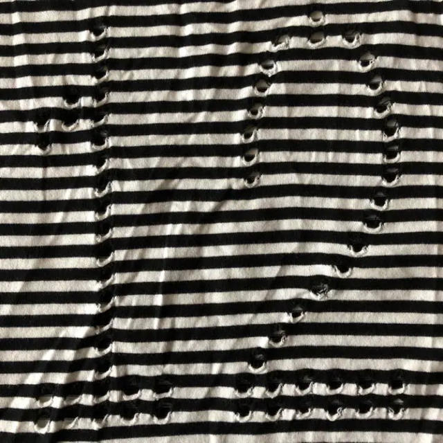 N.HOOLYWOOD(エヌハリウッド)の新品 ボーダー ダメージ タンクトップ / N.hoolywood メンズのトップス(Tシャツ/カットソー(半袖/袖なし))の商品写真