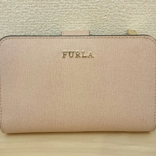 FURLA バビロン 折り財布 ピンクベージュ