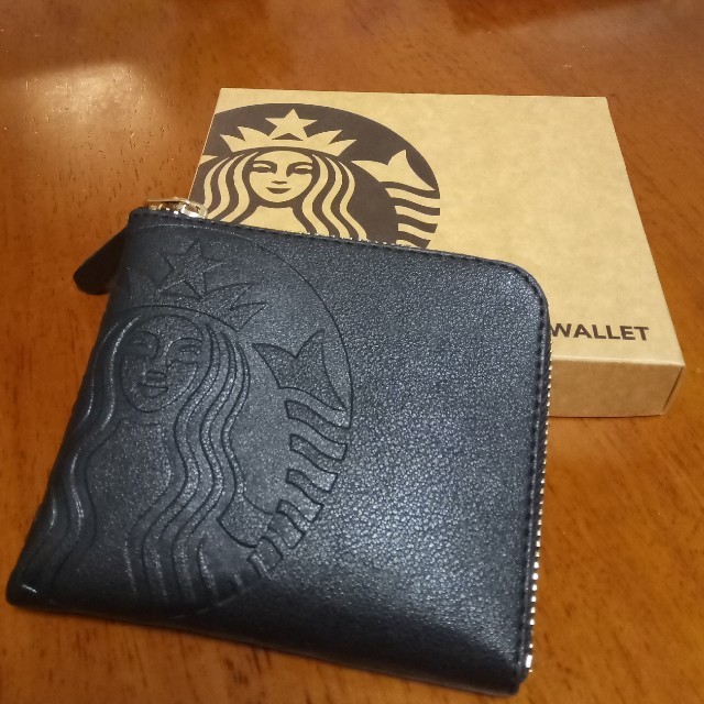 Starbucks Coffee(スターバックスコーヒー)のスターバックスタイ限定ウォレット（小銭入れ）《黒》 メンズのファッション小物(コインケース/小銭入れ)の商品写真