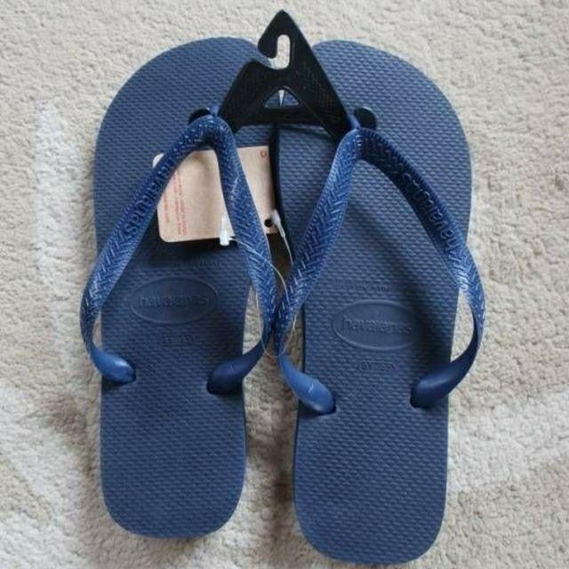 havaianas(ハワイアナス)のハワイアナス トップ ビーチサンダル ネイビーブルー 約24-24.5cm レディースの靴/シューズ(ビーチサンダル)の商品写真