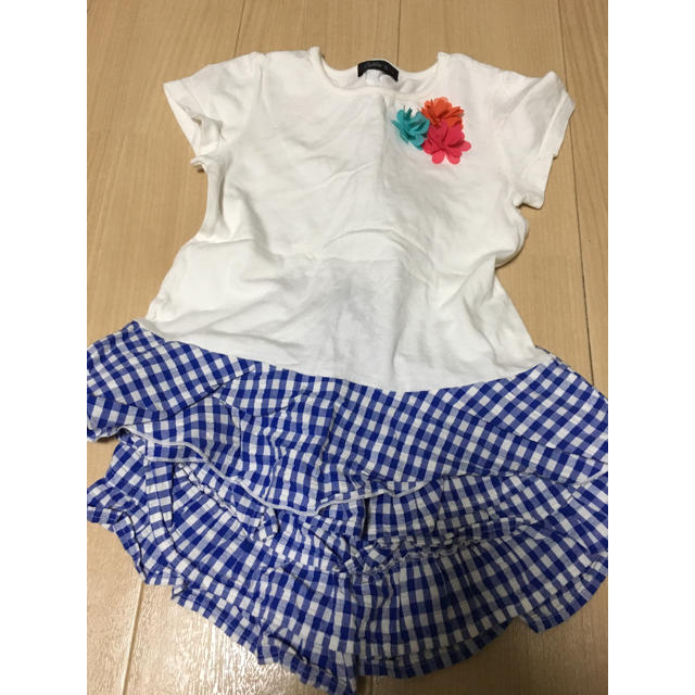 CALDia(カルディア)のCaldiaTシャツパンツの上下セット95 キッズ/ベビー/マタニティのキッズ服女の子用(90cm~)(Tシャツ/カットソー)の商品写真