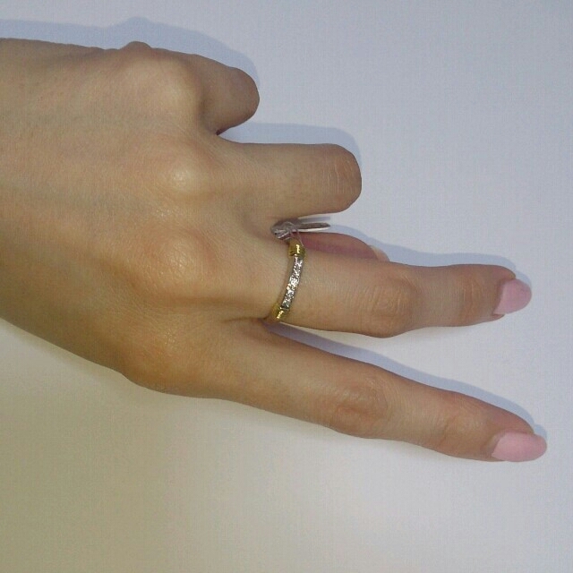 Christian Dior(クリスチャンディオール)のPt950/750。Diorリング#11 レディースのアクセサリー(リング(指輪))の商品写真