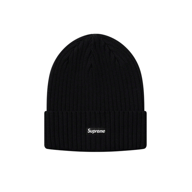 Supreme Overdyed Beanie Black ビーニー 黒-