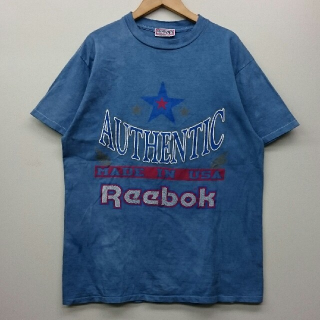 Reebok(リーボック)のVINTAGE Reebok リーボック USA製 後染めTシャツ フリーサイズ メンズのトップス(Tシャツ/カットソー(半袖/袖なし))の商品写真