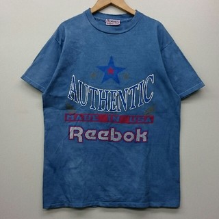 リーボック(Reebok)のVINTAGE Reebok リーボック USA製 後染めTシャツ フリーサイズ(Tシャツ/カットソー(半袖/袖なし))