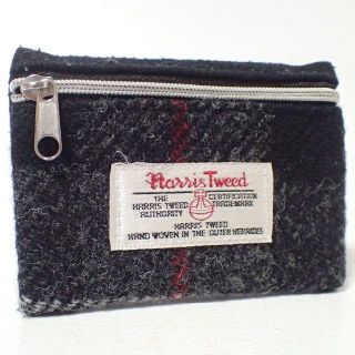 ハリスツイード(Harris Tweed)のA787 ハリスツイード HarrisTweed 小銭入れ コインケース ブラッ(コインケース)