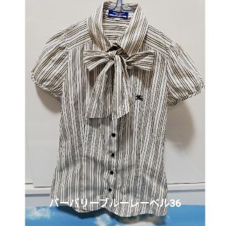 バーバリーブルーレーベル(BURBERRY BLUE LABEL)のバーバリーブルーレーベル　タイ付ブラウス(シャツ/ブラウス(半袖/袖なし))