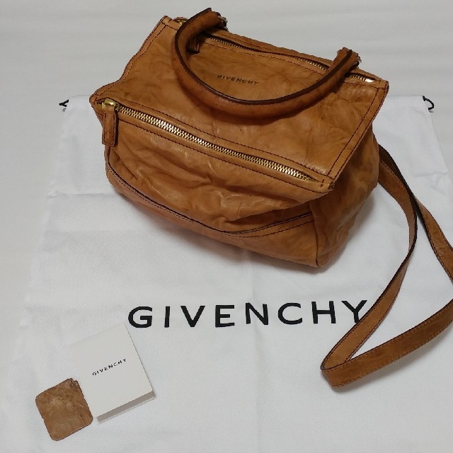 GIVENCHY PANDORA SMALL エイジドレザー 茶色