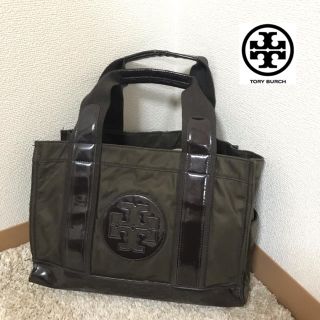 トリーバーチ(Tory Burch)のmao様【TORY BURCH】トリーバーチ エナメル ナイロン トートバッグ(トートバッグ)